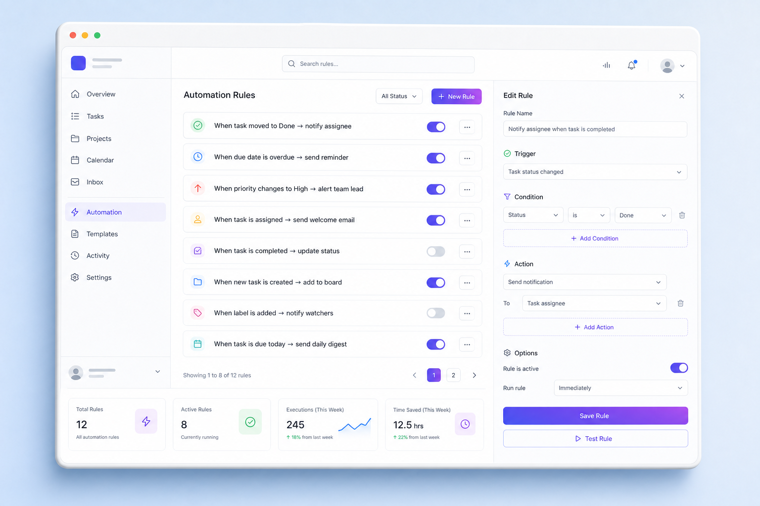กติกา automation ให้งานเดินเอง
